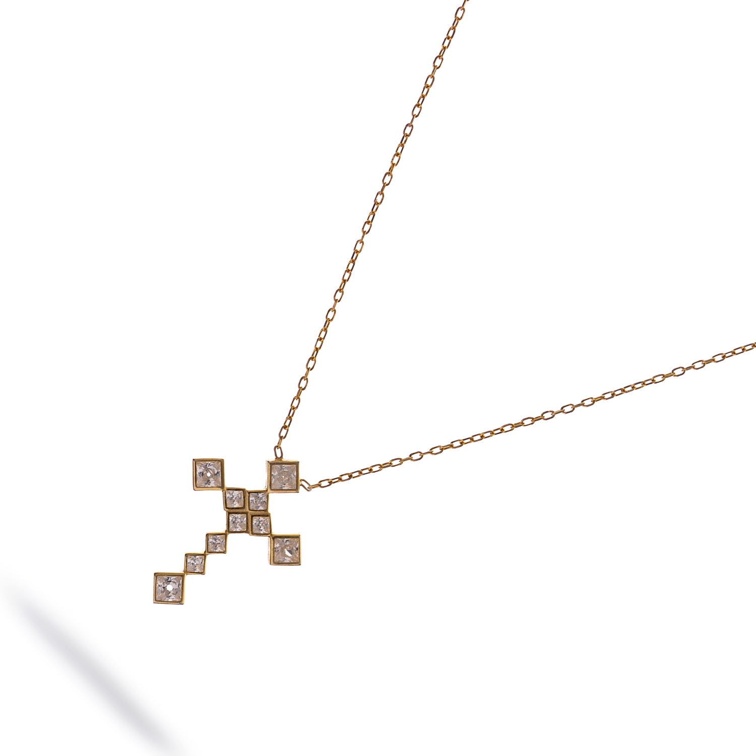 Eternal Grace Diamond Cross Gold Necklace