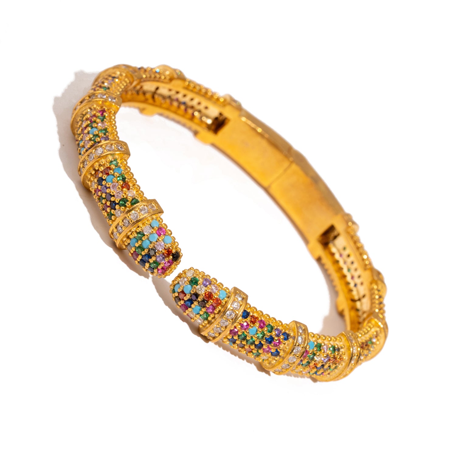Eternal Lights Gemstone Cuff Bracelet