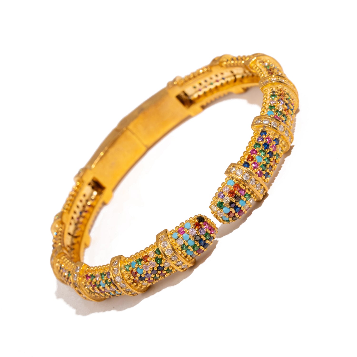 Eternal Lights Gemstone Cuff Bracelet