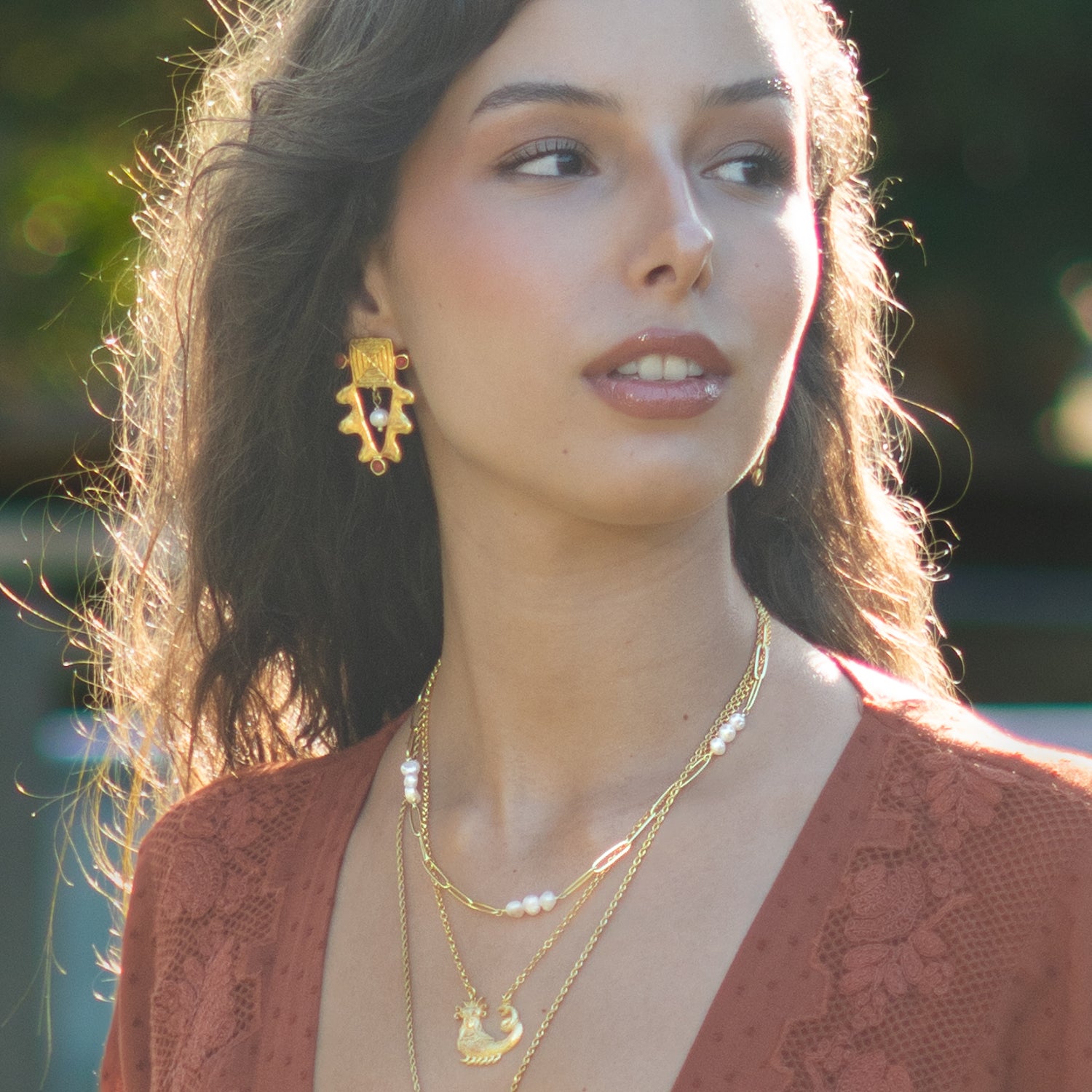 Eternal Pearl Harmony Choker Gold Necklace