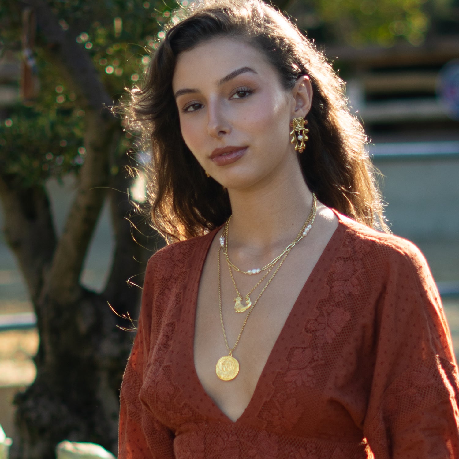 Eternal Pearl Harmony Choker Gold Necklace