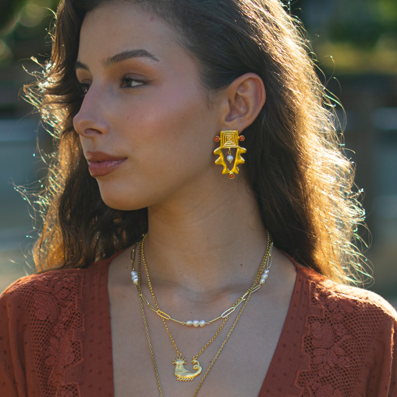 Eternal Pearl Harmony Choker Gold Necklace
