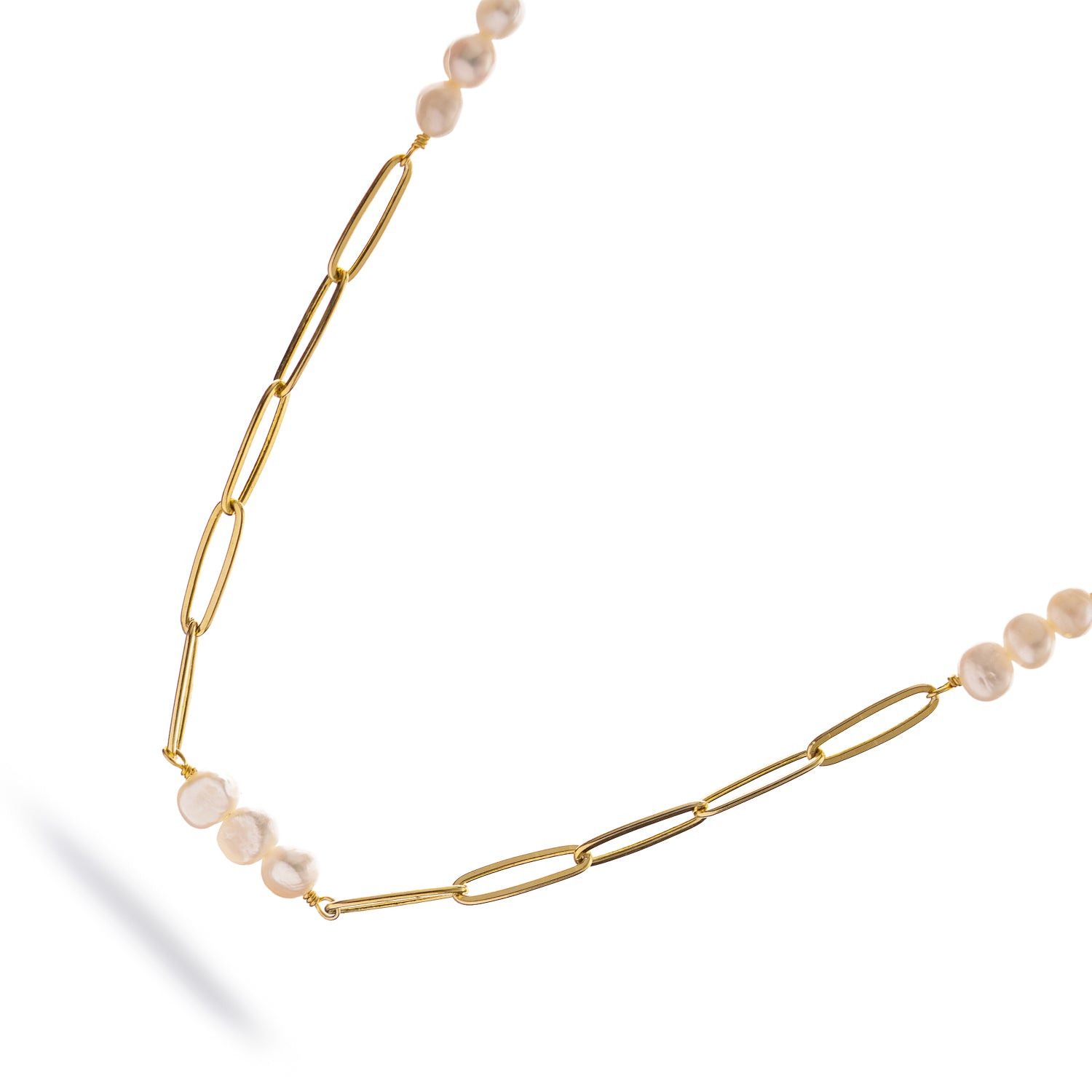 Eternal Pearl Harmony Choker Gold Necklace