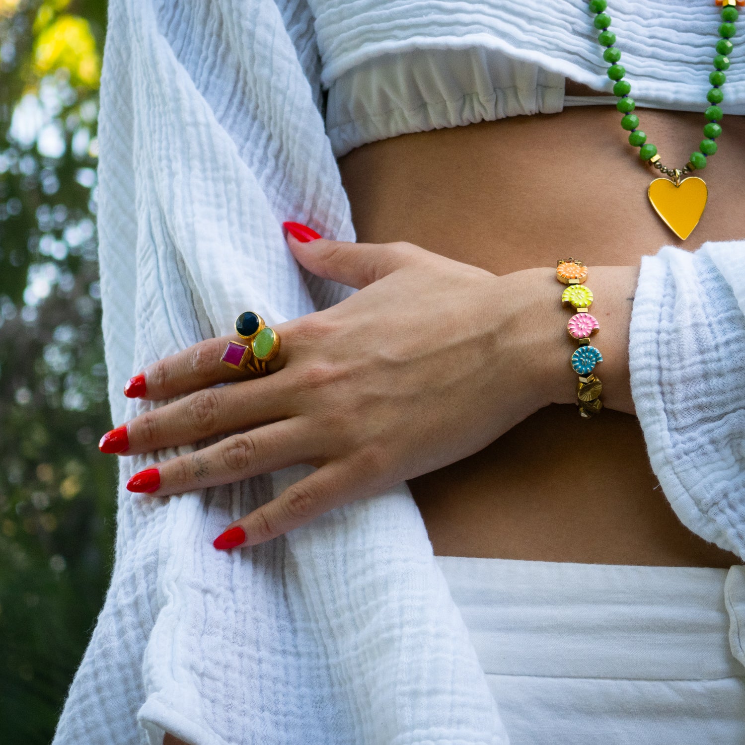 Artisan-crafted ring blending ancient gemstone energy with modern style and soul