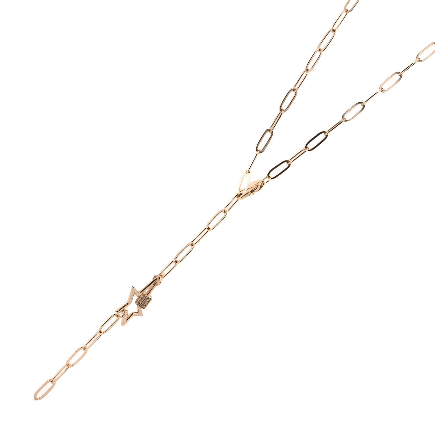 Gold Star Link Chain Necklace