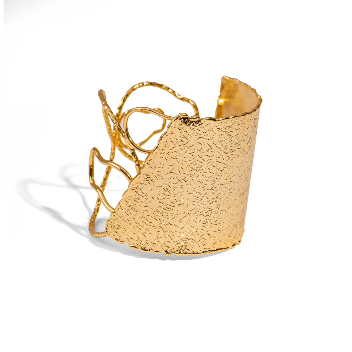 Golden Flame Arm & Cuff Bracelet