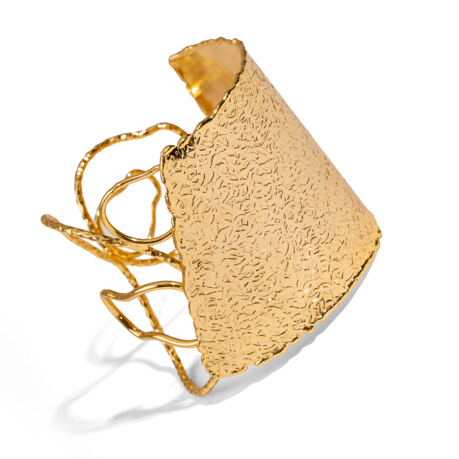 Golden Flame Arm & Cuff Bracelet
