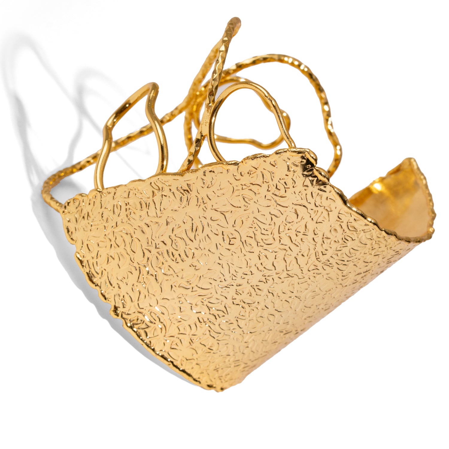Golden Flame Arm & Cuff Bracelet