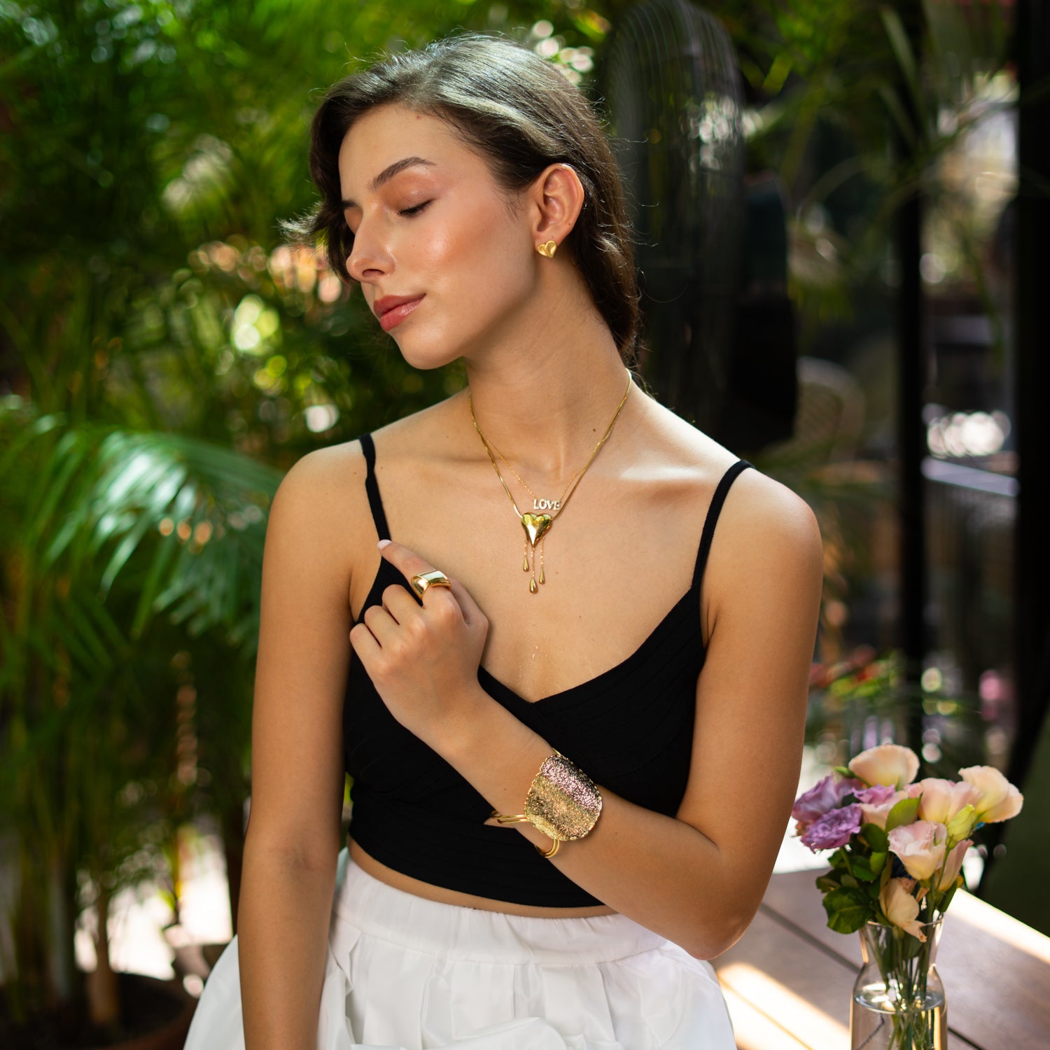 Golden Tears of Love Necklace