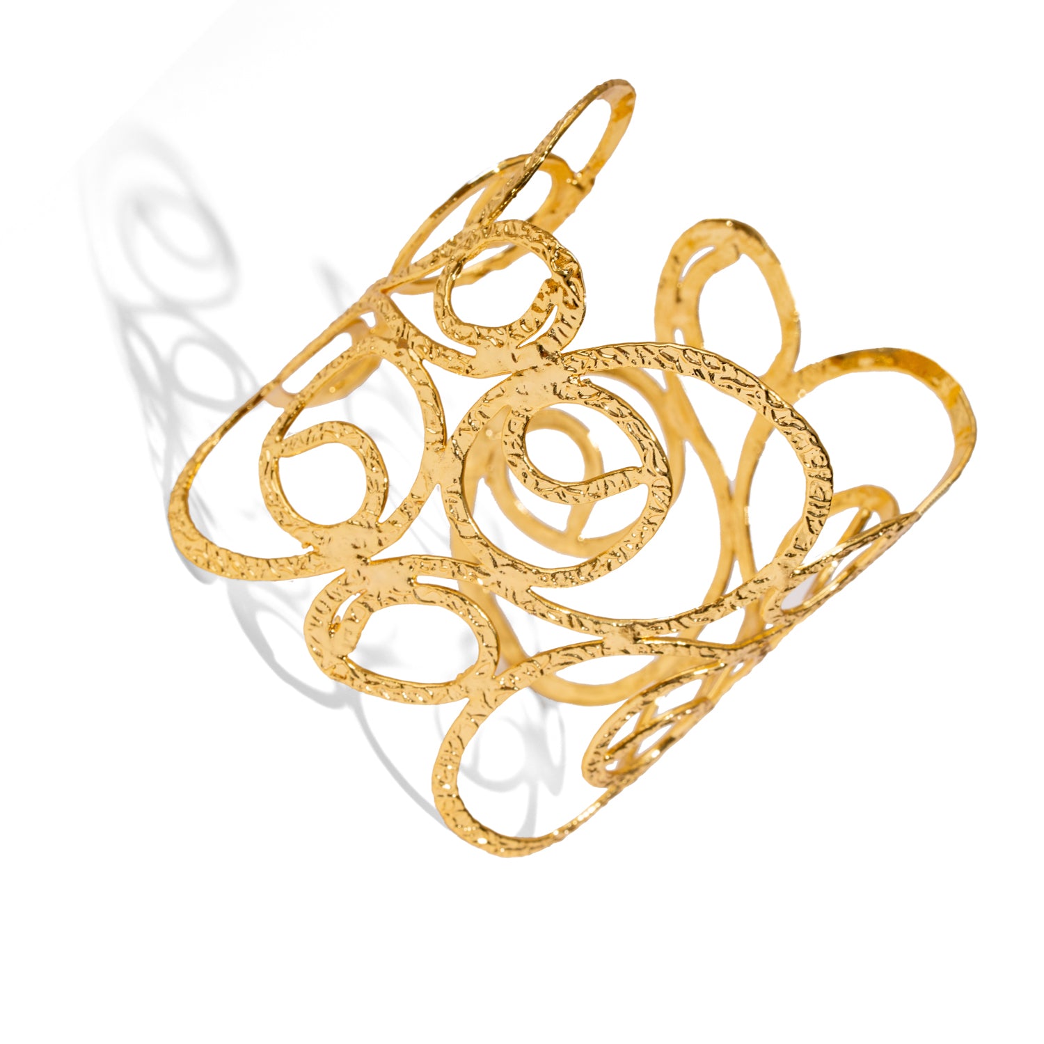 Golden Whispers Arm & Cuff Bracelet