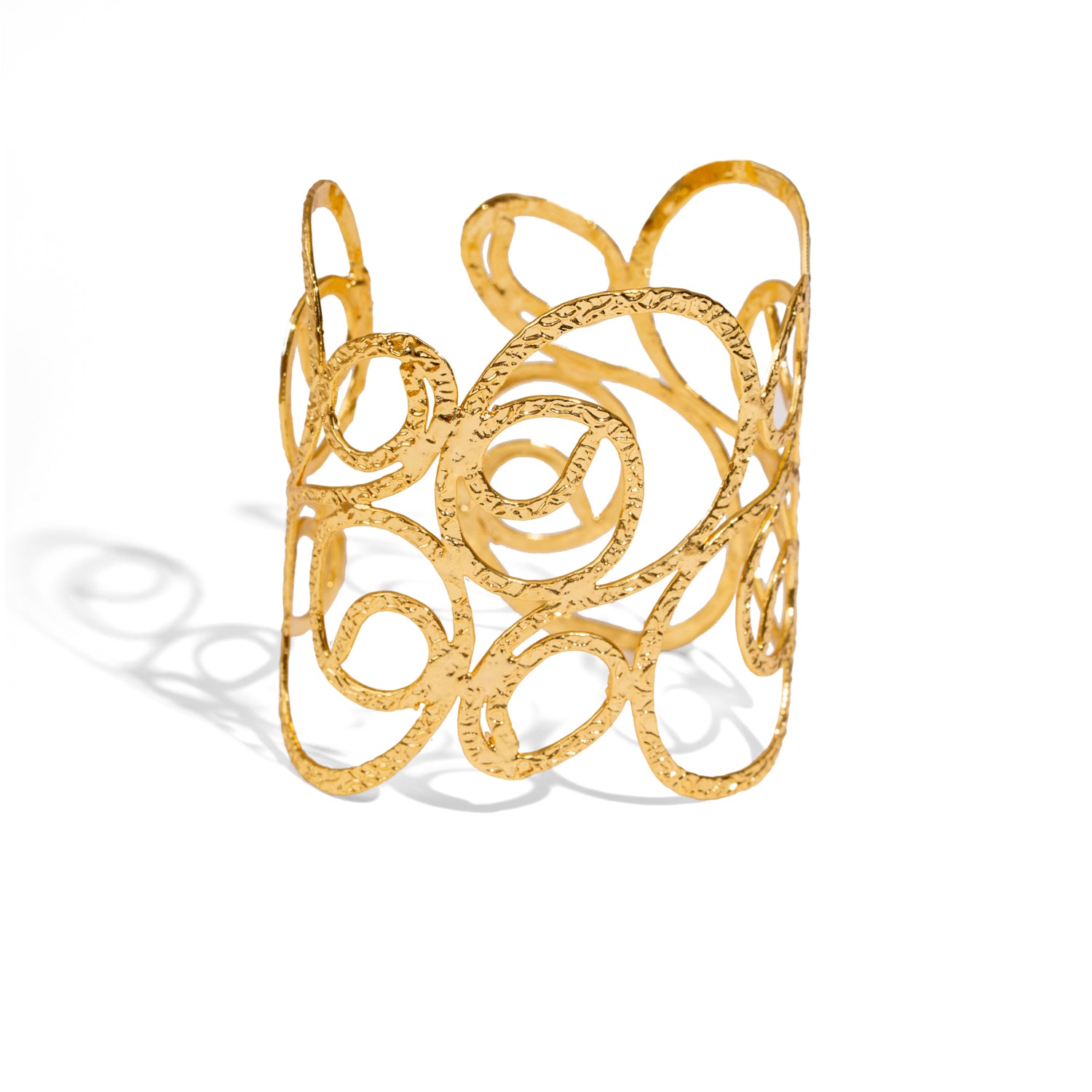 Golden Whispers Arm & Cuff Bracelet