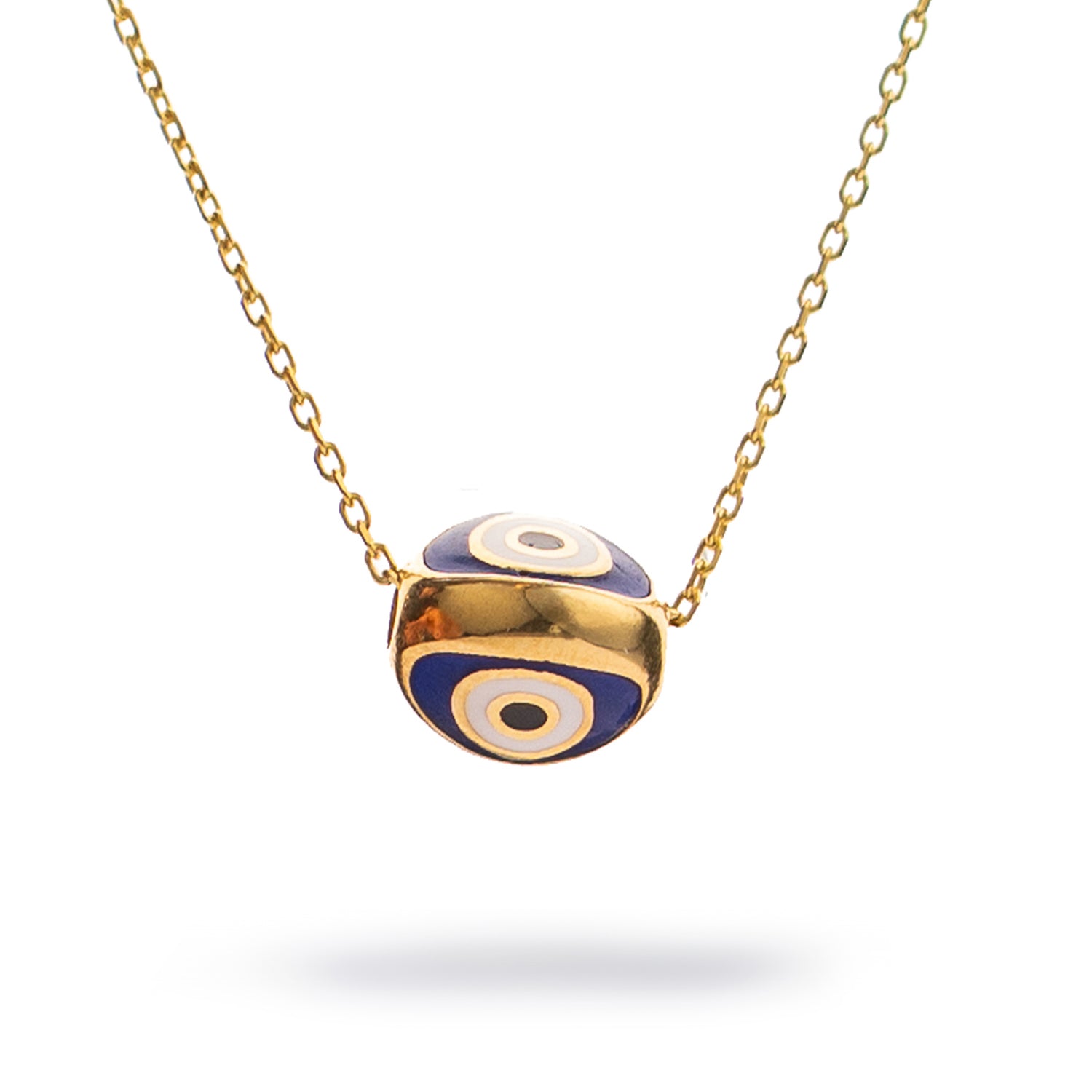Guardian Blue Evil Eye Minimalist Gold Necklace