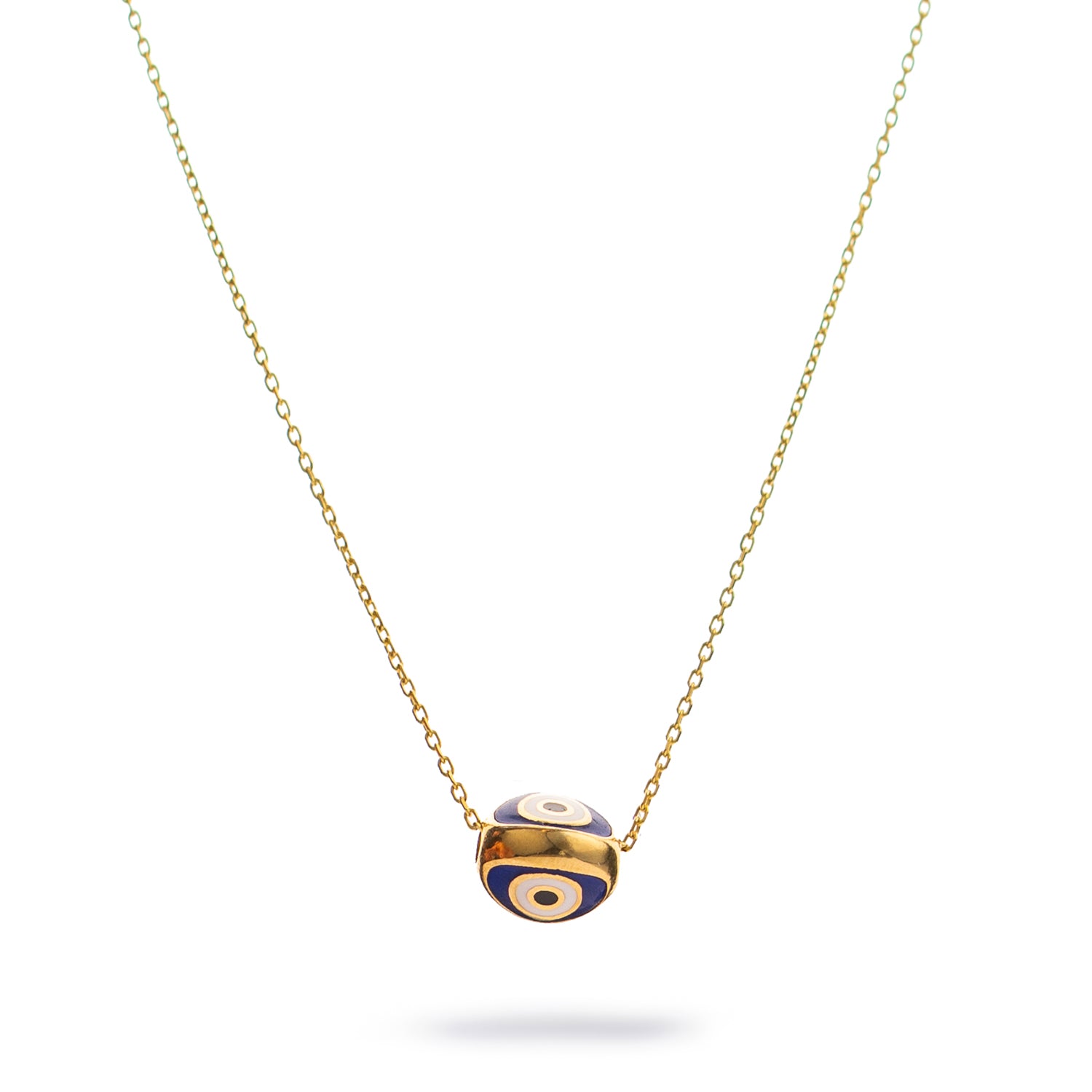Guardian Blue Evil Eye Minimalist Gold Necklace