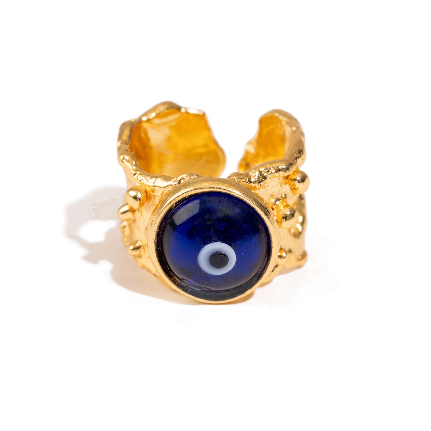 Guardian Evil Eye Adjustable Gold Ring