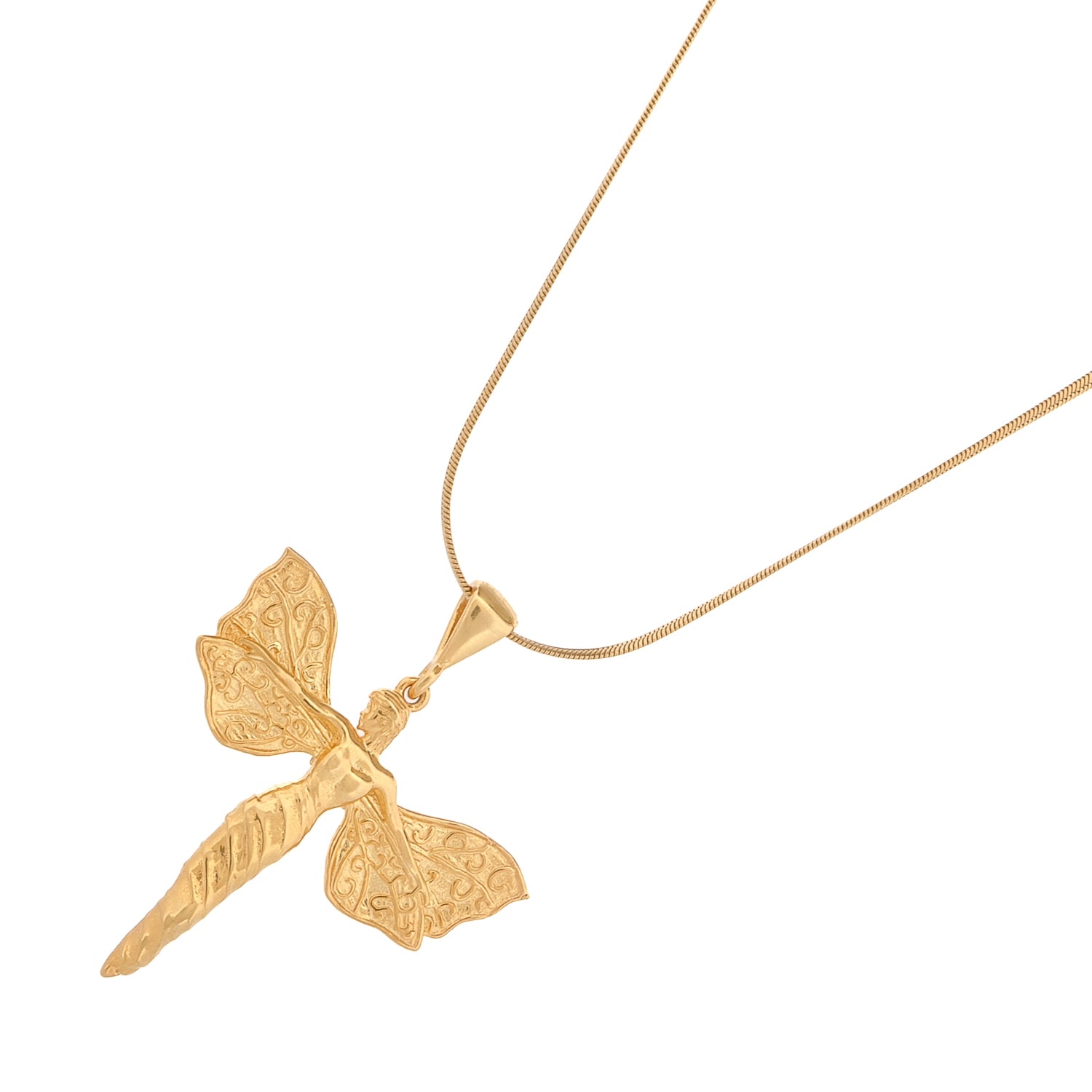 Heavenly Guardian Gold Vermeil Necklace