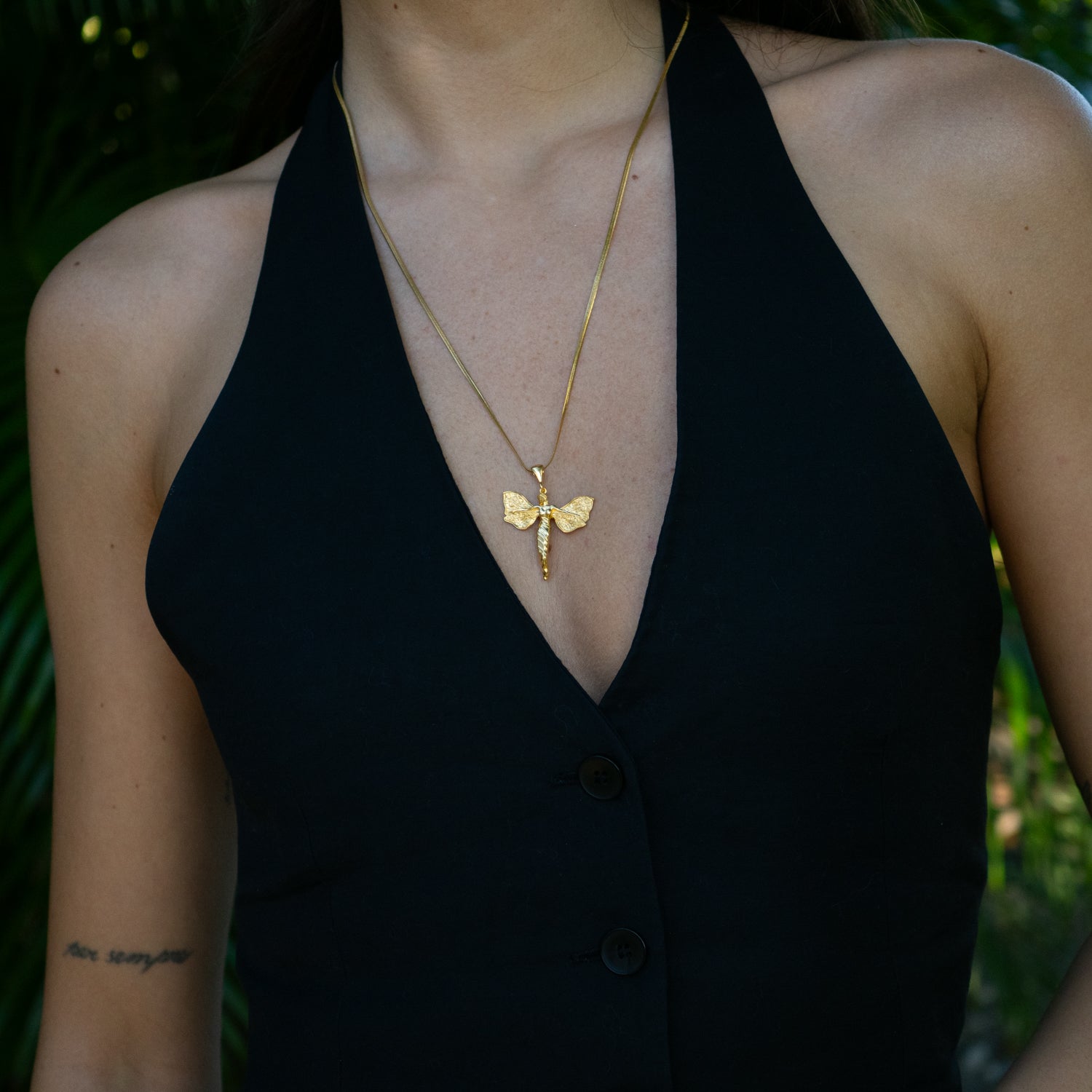 Heavenly Guardian Gold Vermeil Necklace