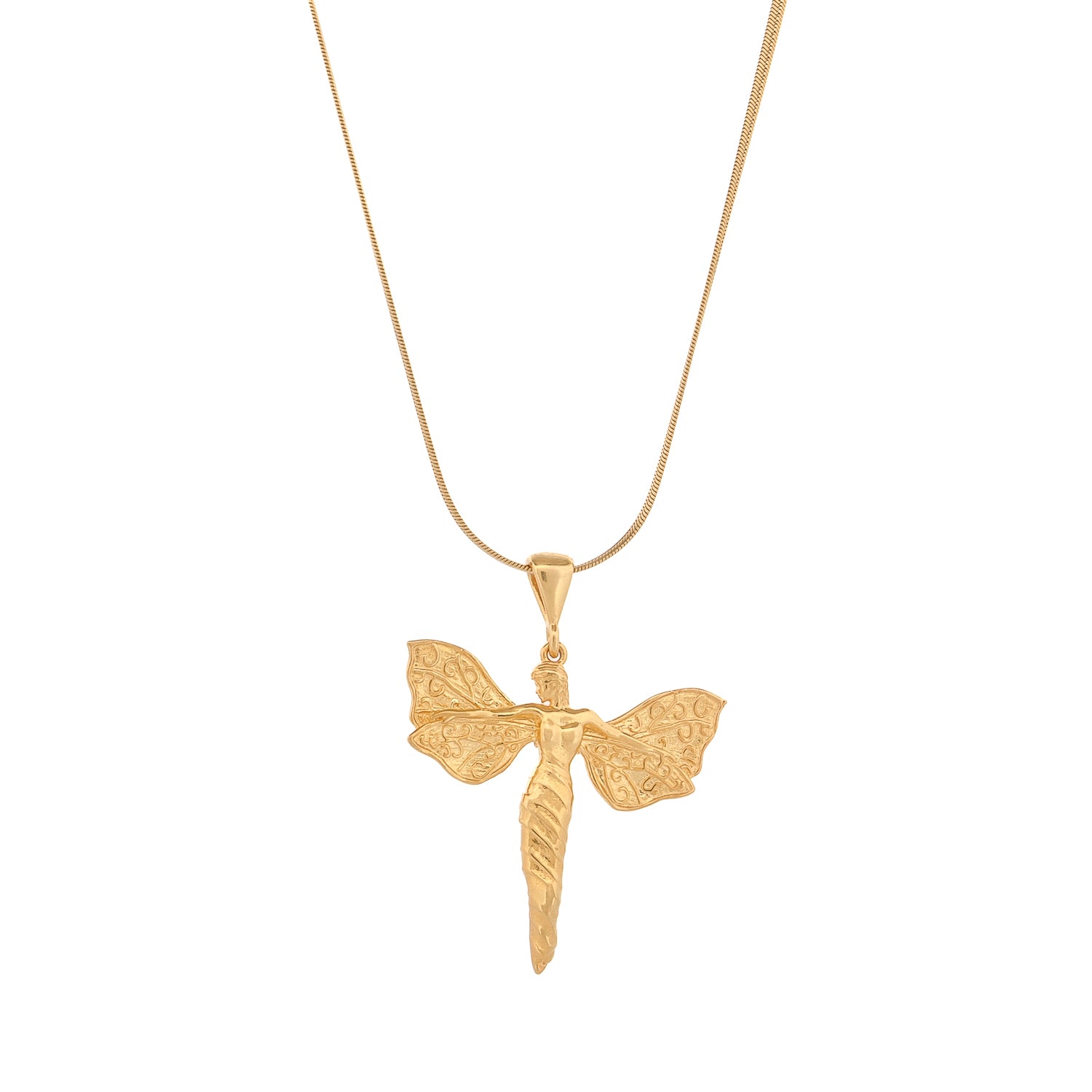 Heavenly Guardian Gold Vermeil Necklace