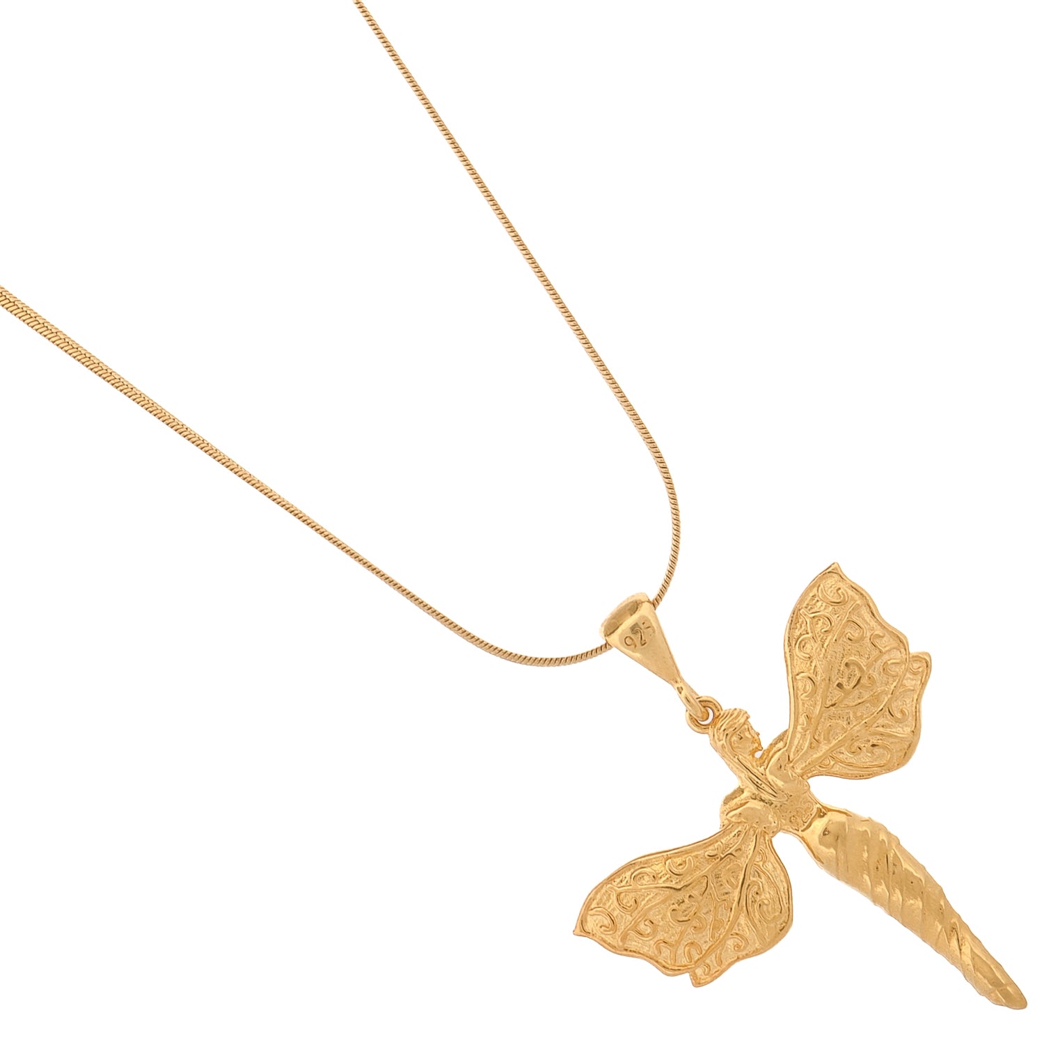 Heavenly Guardian Gold Vermeil Necklace