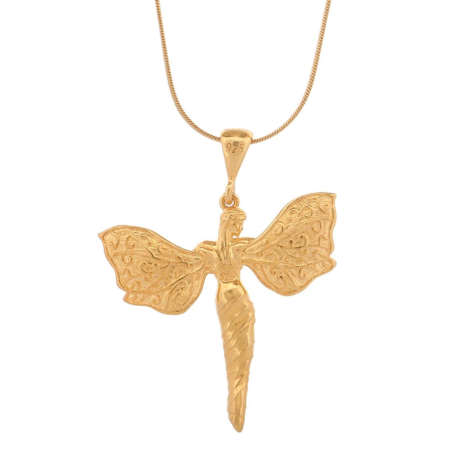 Heavenly Guardian Gold Vermeil Necklace
