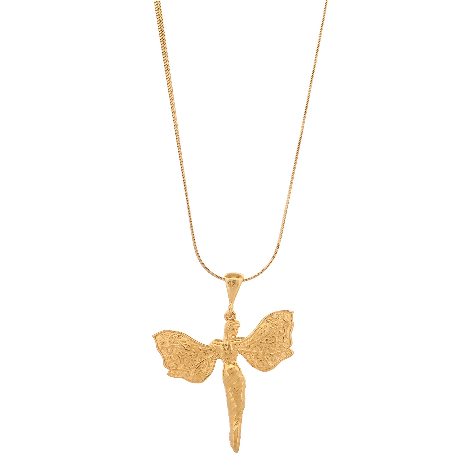 Heavenly Guardian Gold Vermeil Necklace