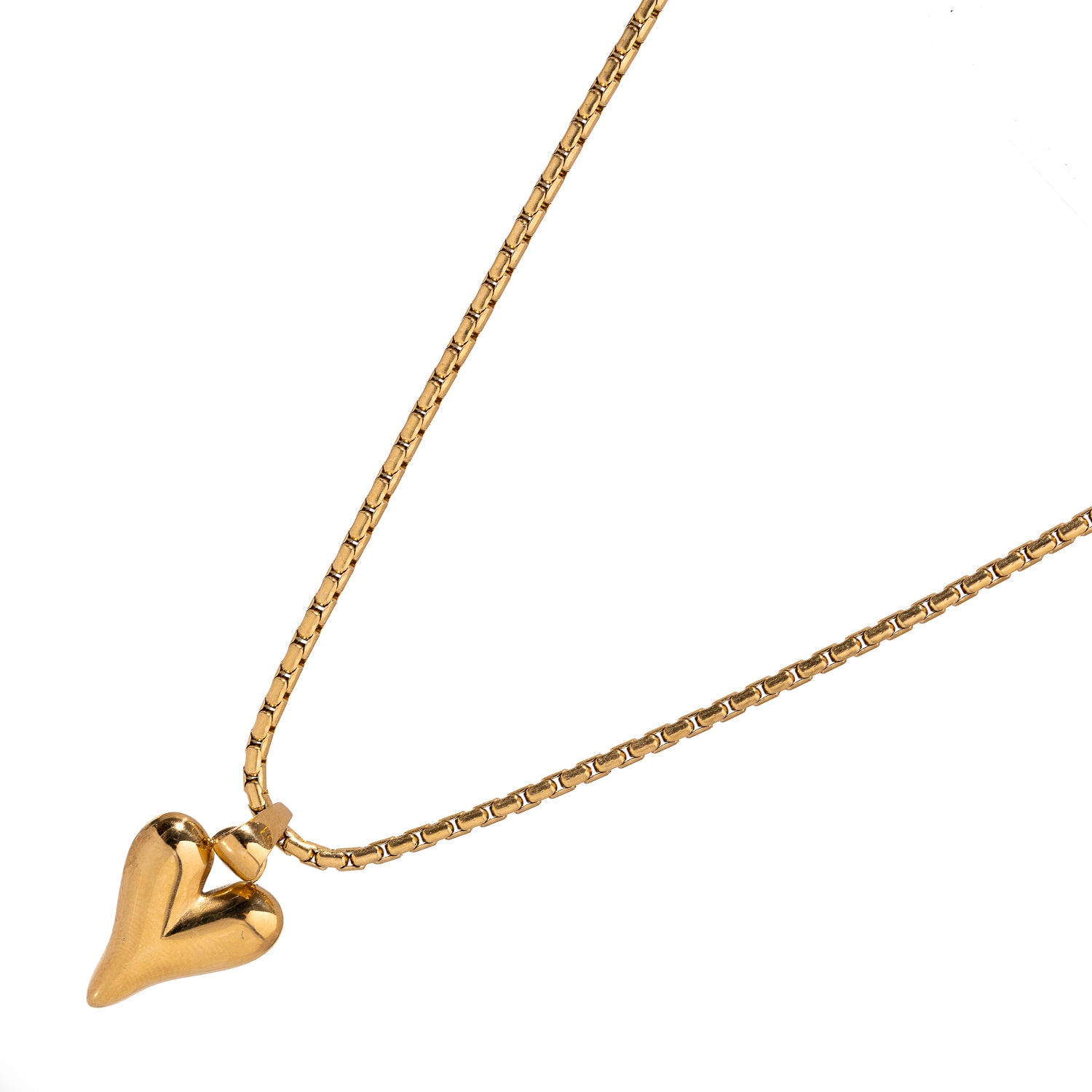 18K Gold-Plated Necklace with Heart Pendant for Love, Style, and Spiritual Meaning