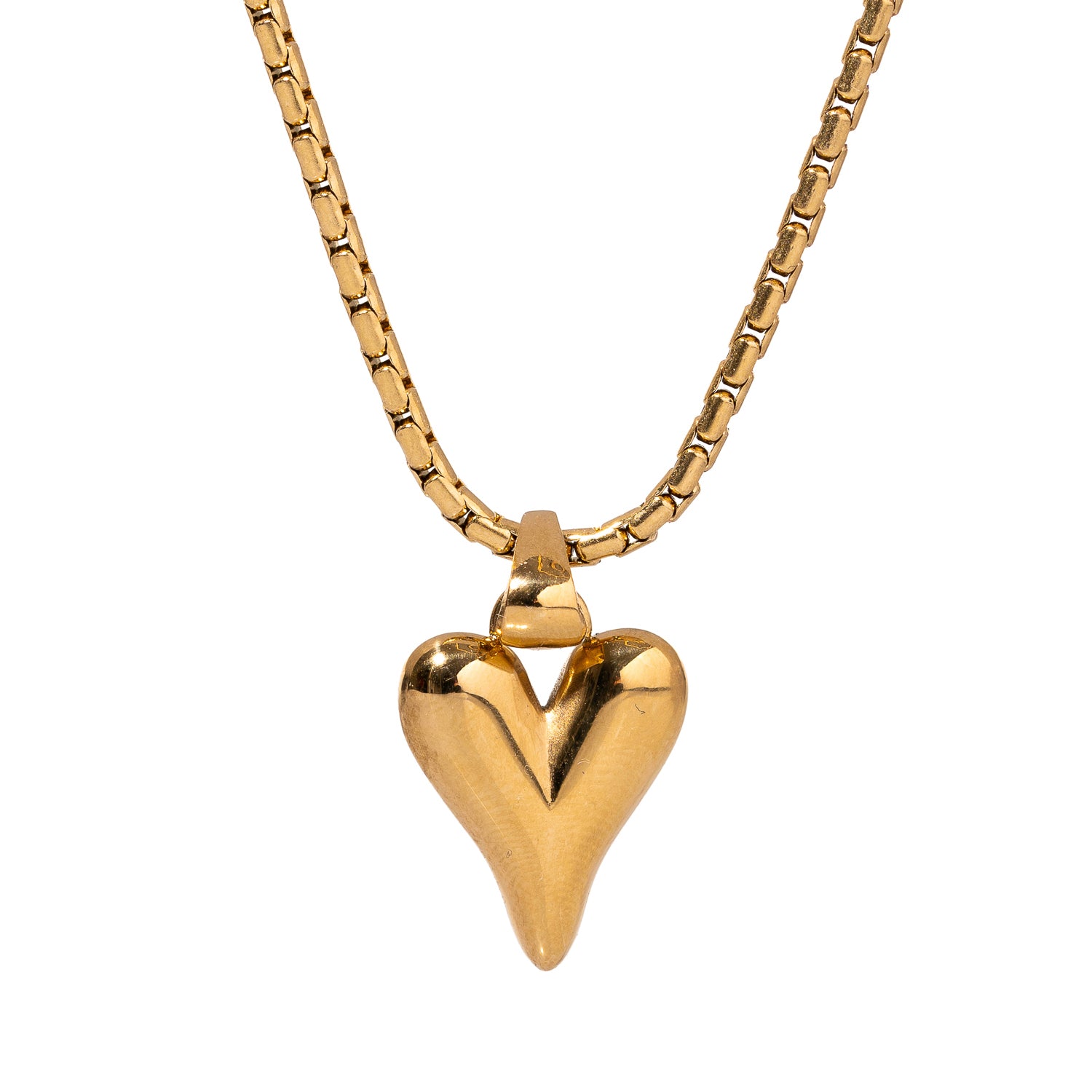 18K Gold-Plated Heart Necklace for Love and Style, Perfect for Everyday Wear