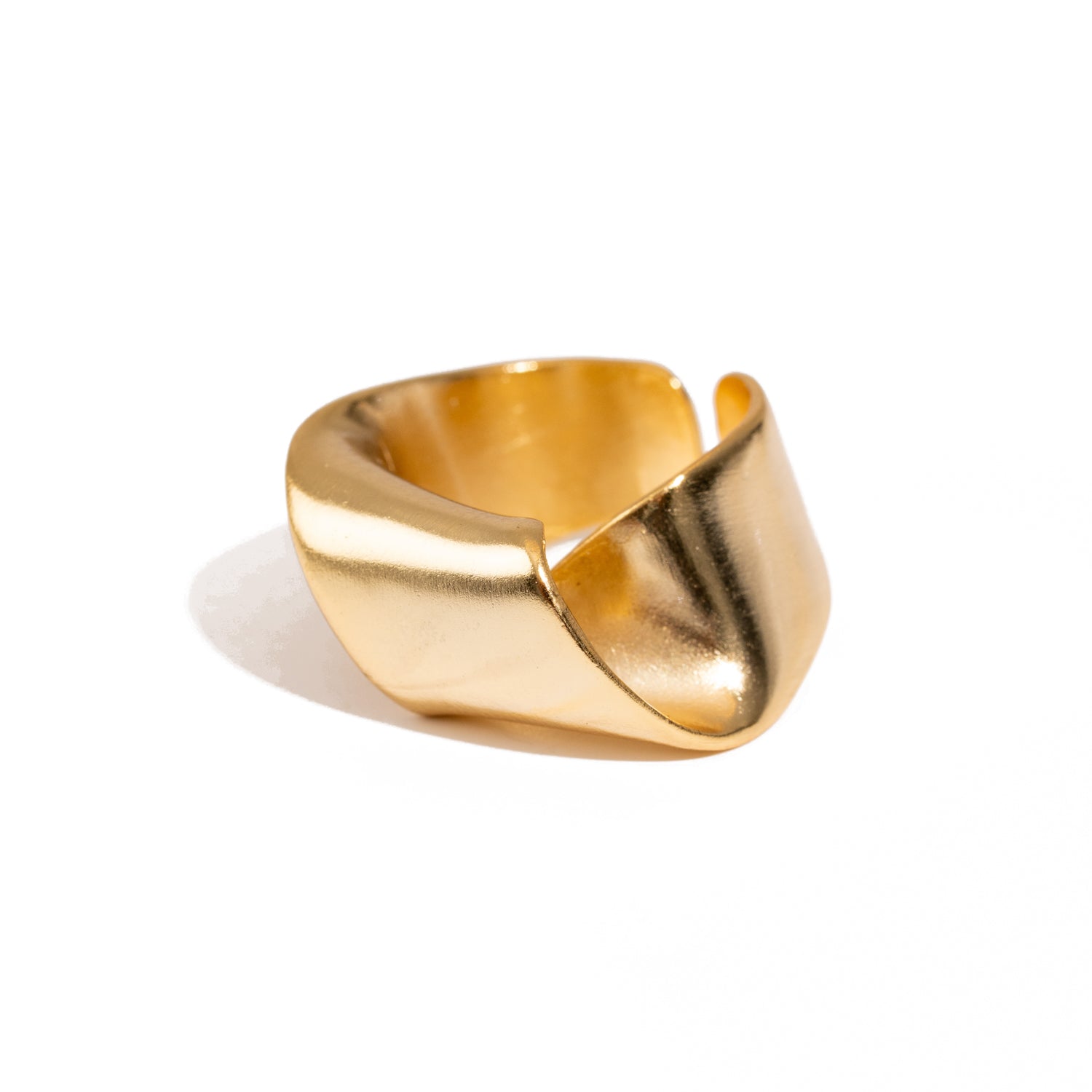 Infinity Fold Gold Unique Adjustable Ring