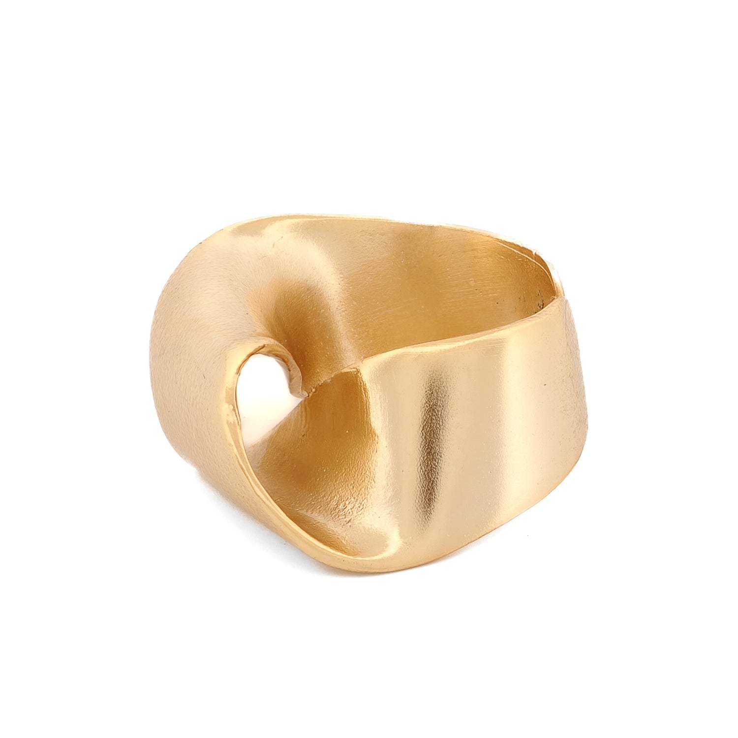 Infinity Fold Gold Unique Adjustable Ring