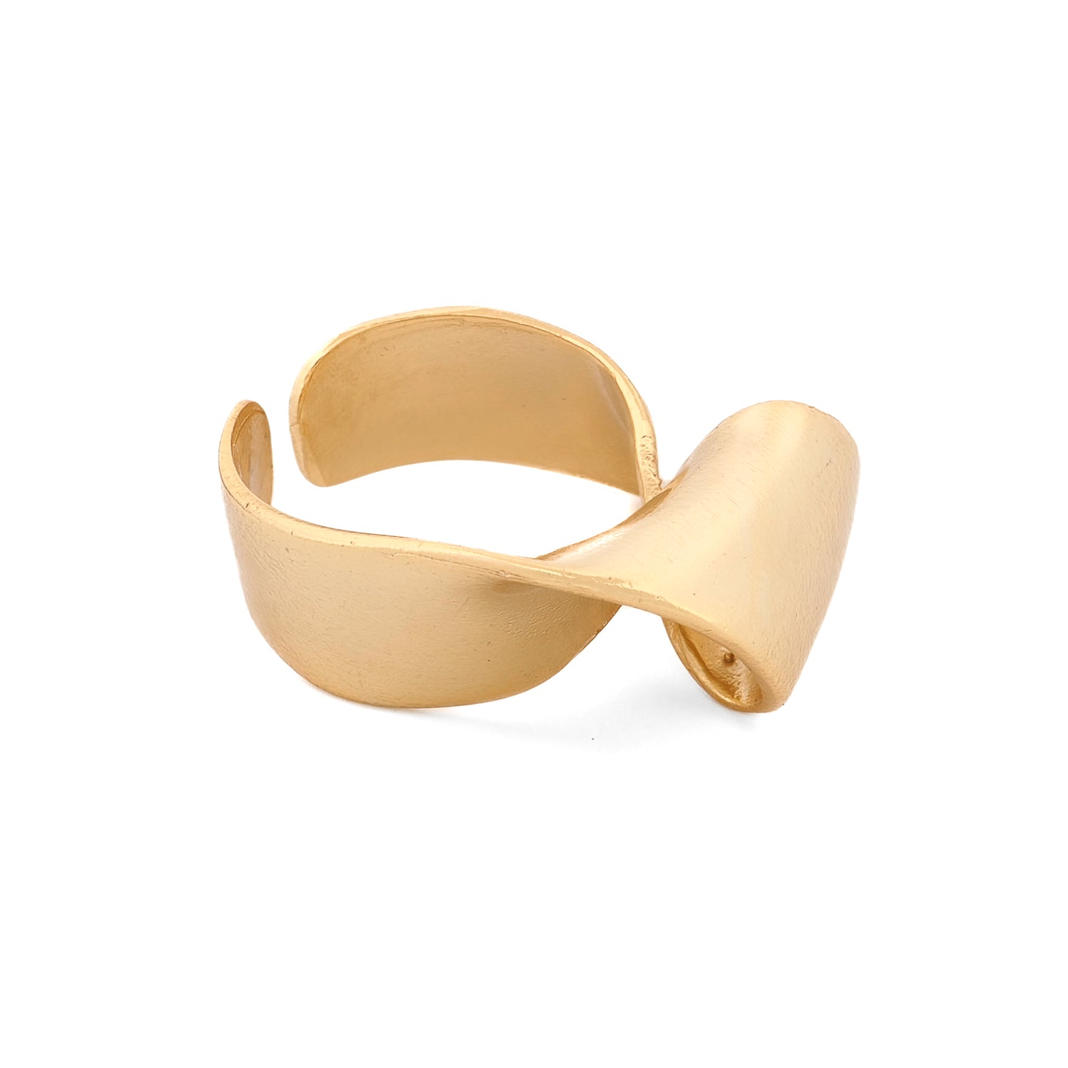 Infinity Fold Gold Unique Adjustable Ring