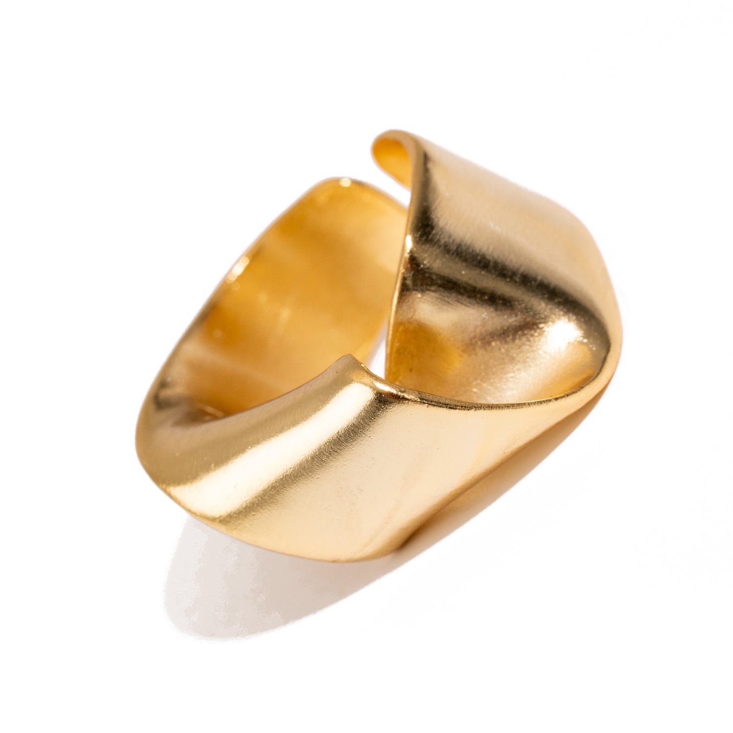 Infinity Fold Gold Unique Adjustable Ring