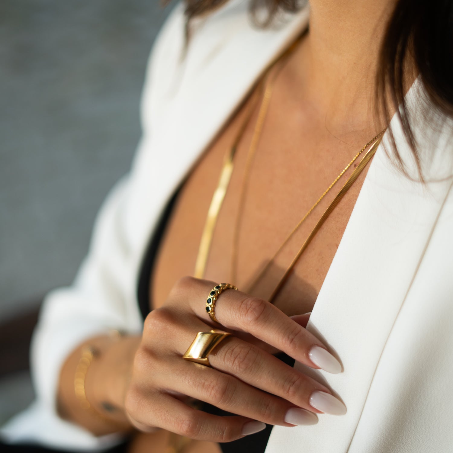 Infinity Fold Gold Unique Adjustable Ring