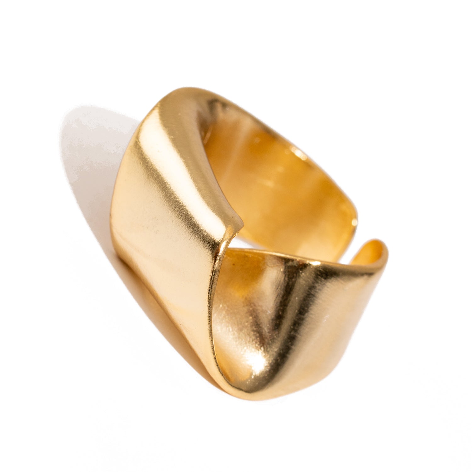 Infinity Fold Gold Unique Adjustable Ring
