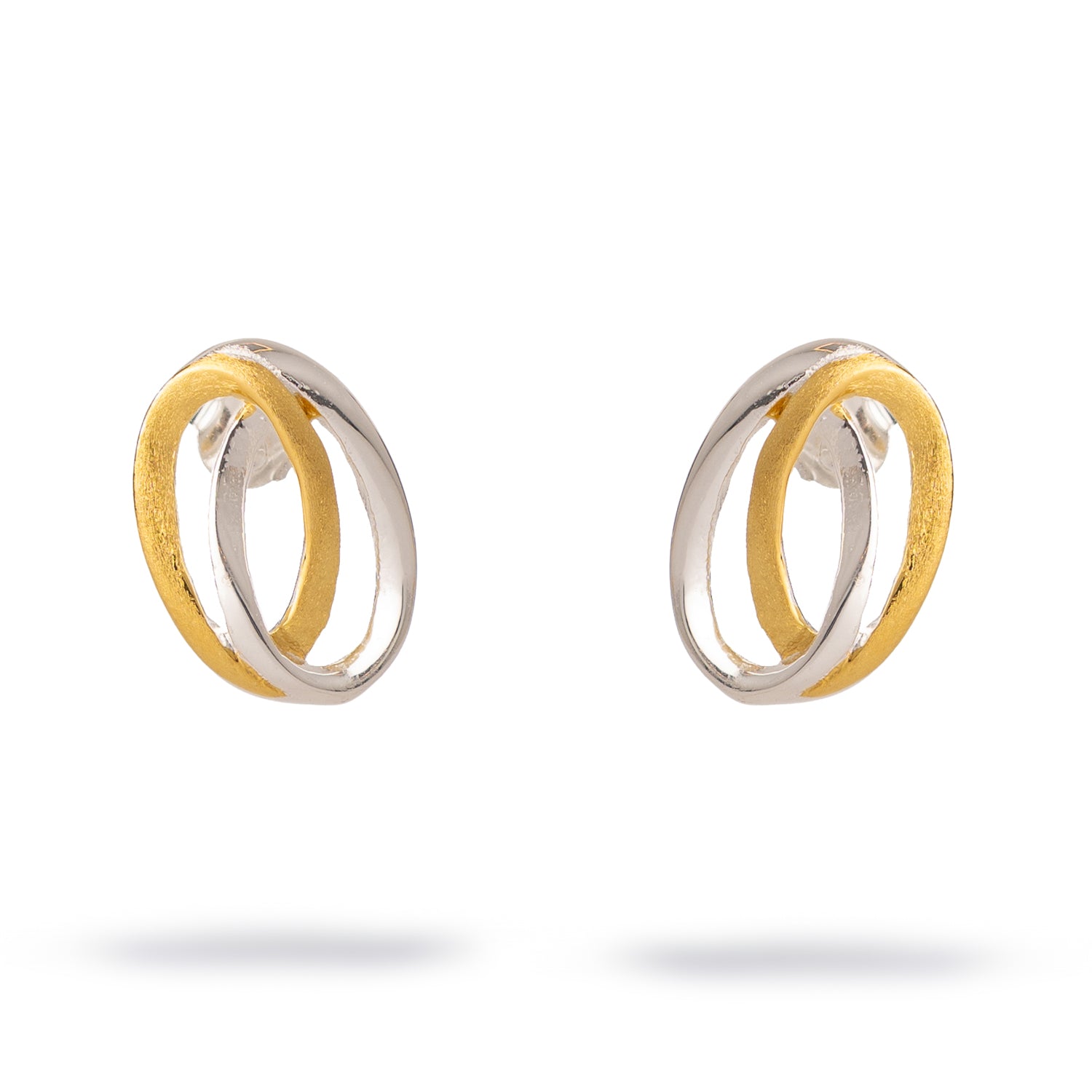 Infinity Loop Mixed Metal Earrings