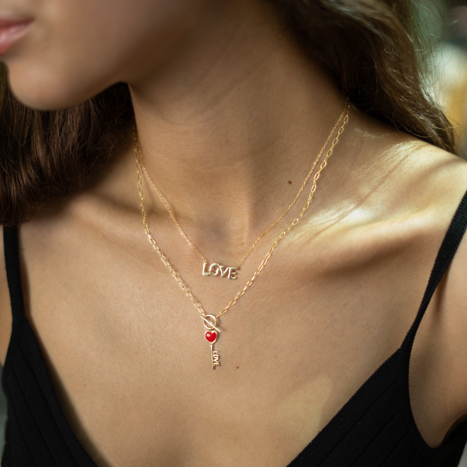Love Letter Gold Necklace