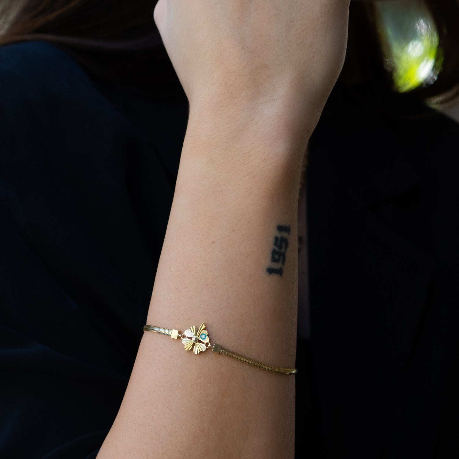 Lucky Clover Solid Gold Bracelet