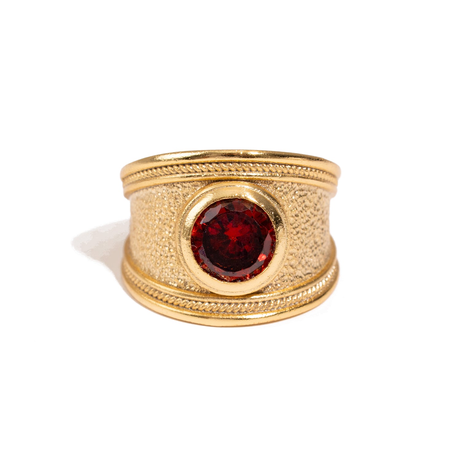 Majestic Ruby Gold Statement Ring