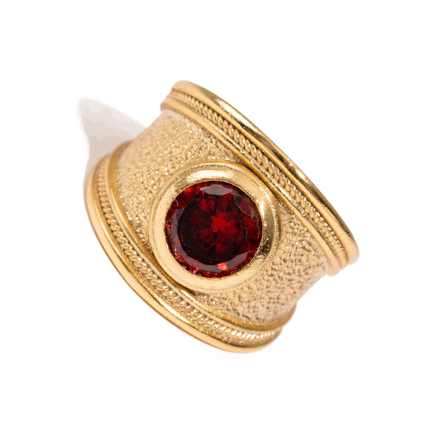 Majestic Ruby Gold Statement Ring