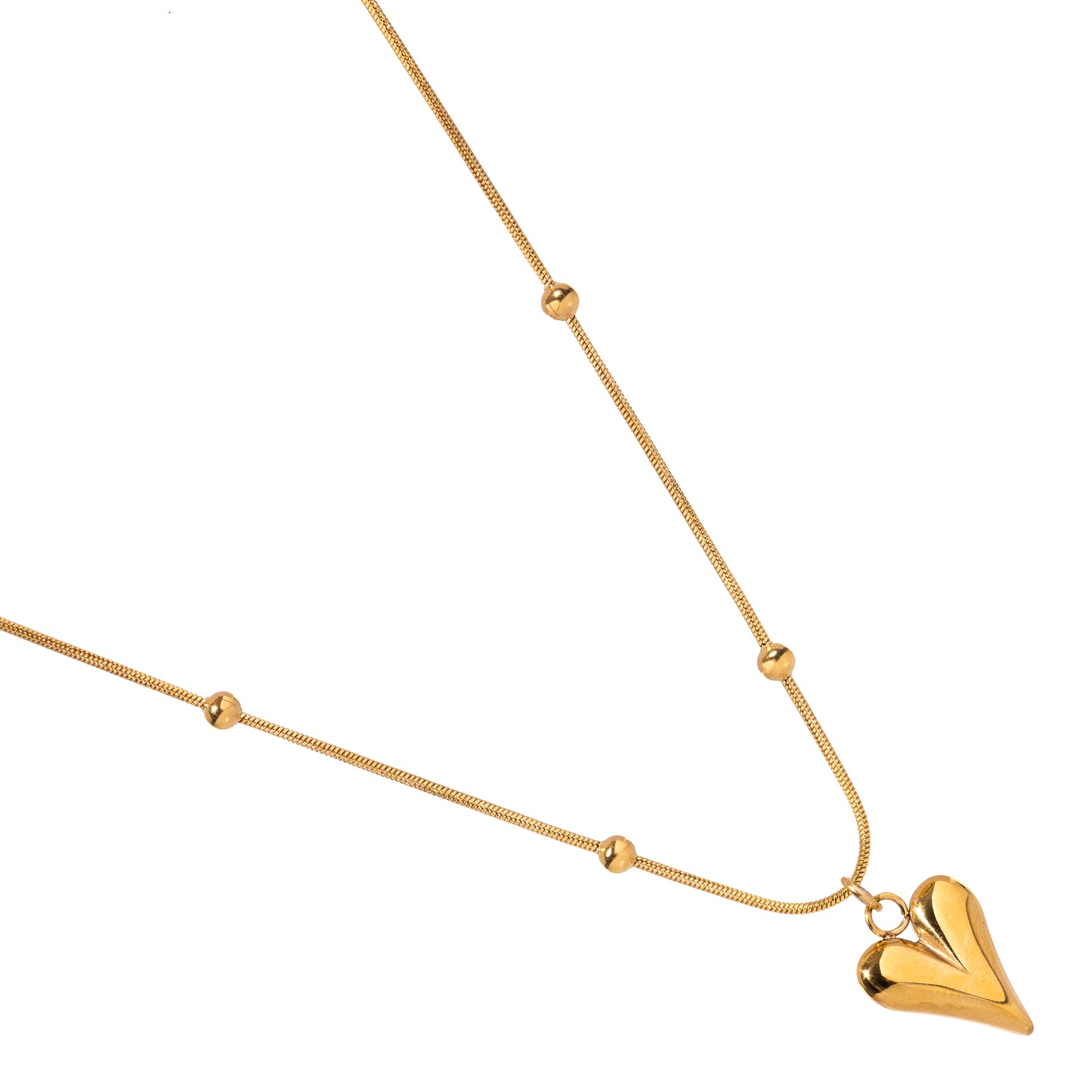 Gold Heart Pendant Necklace for a Minimalist, Elegant Way to Carry Love with You