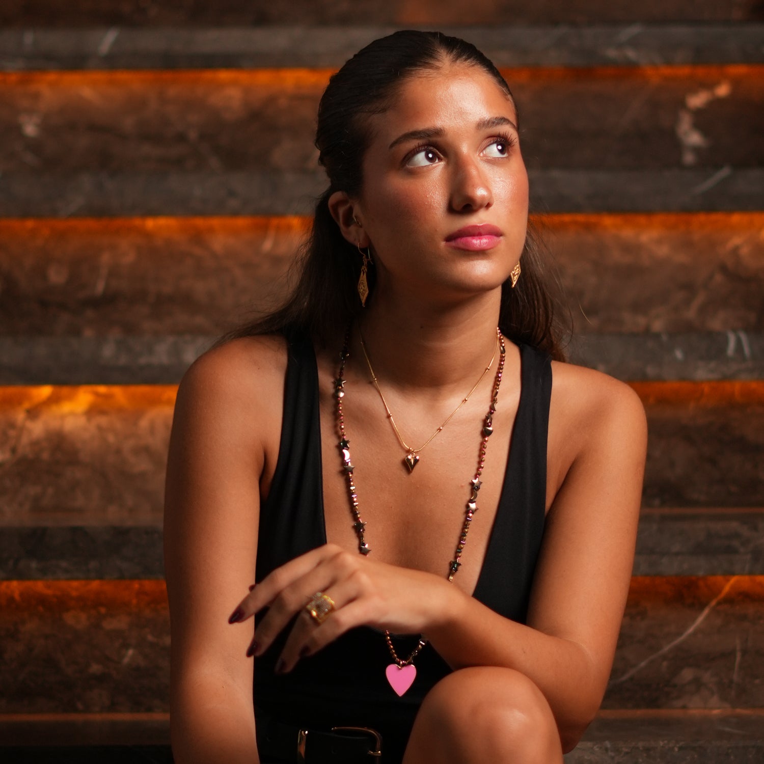 Elegant 18K Gold-Plated Heart Necklace for a Subtle and Sophisticated Symbol of Love