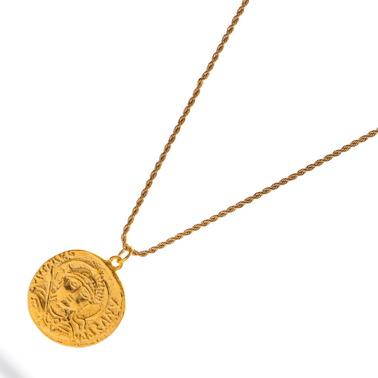 Mystic Guardian Coin Medallion Necklace