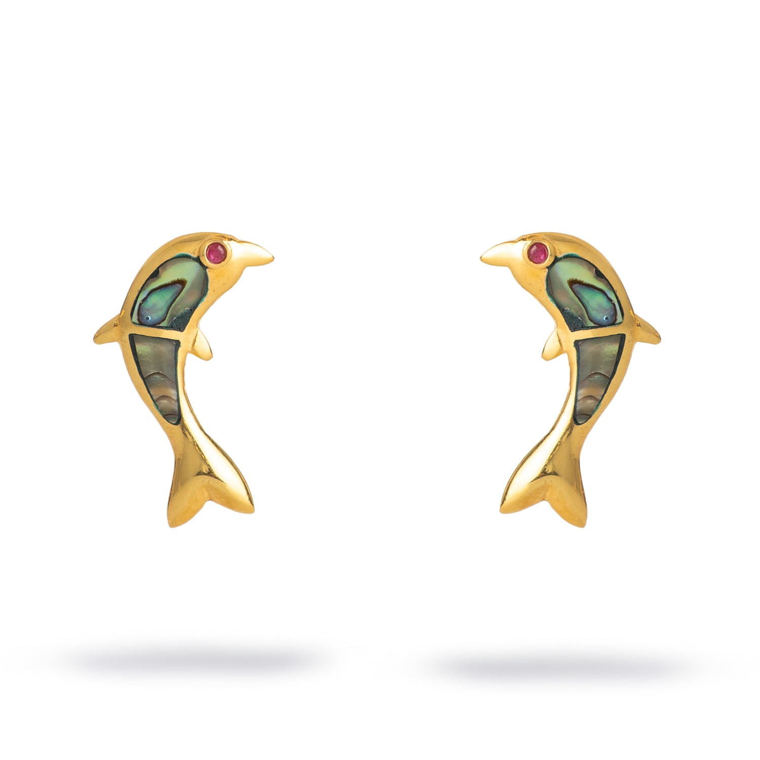 Ocean Joy Dolphin Pearl Stud Earrings