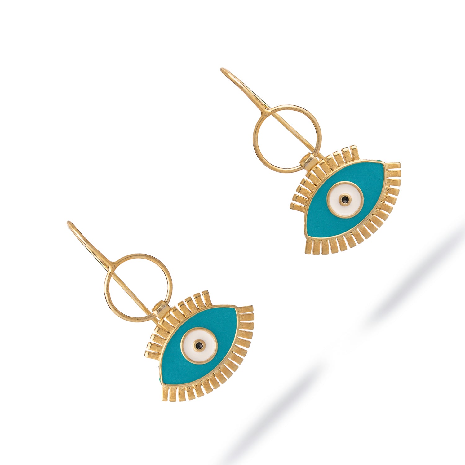 Protective Aura Turquoise Evil Eye Earrings