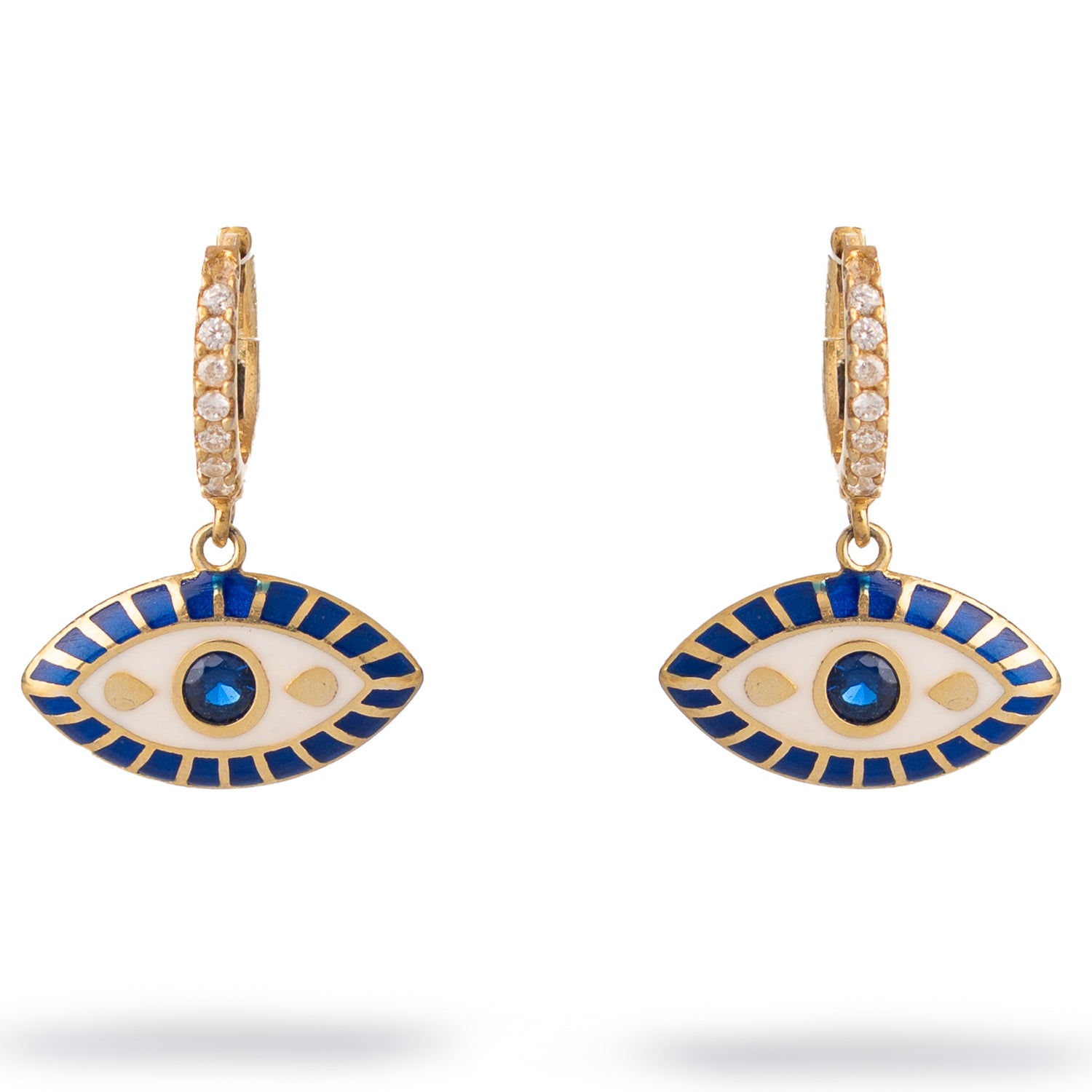 Queen Cleopatra Evil Eye Earrings