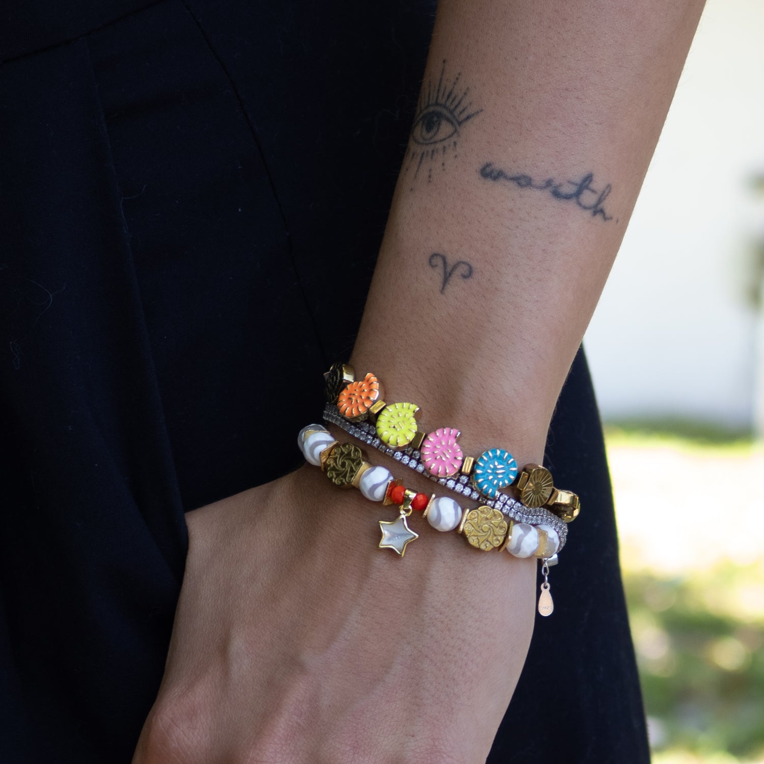 Radiant Harmony Star Beaded Bracelet