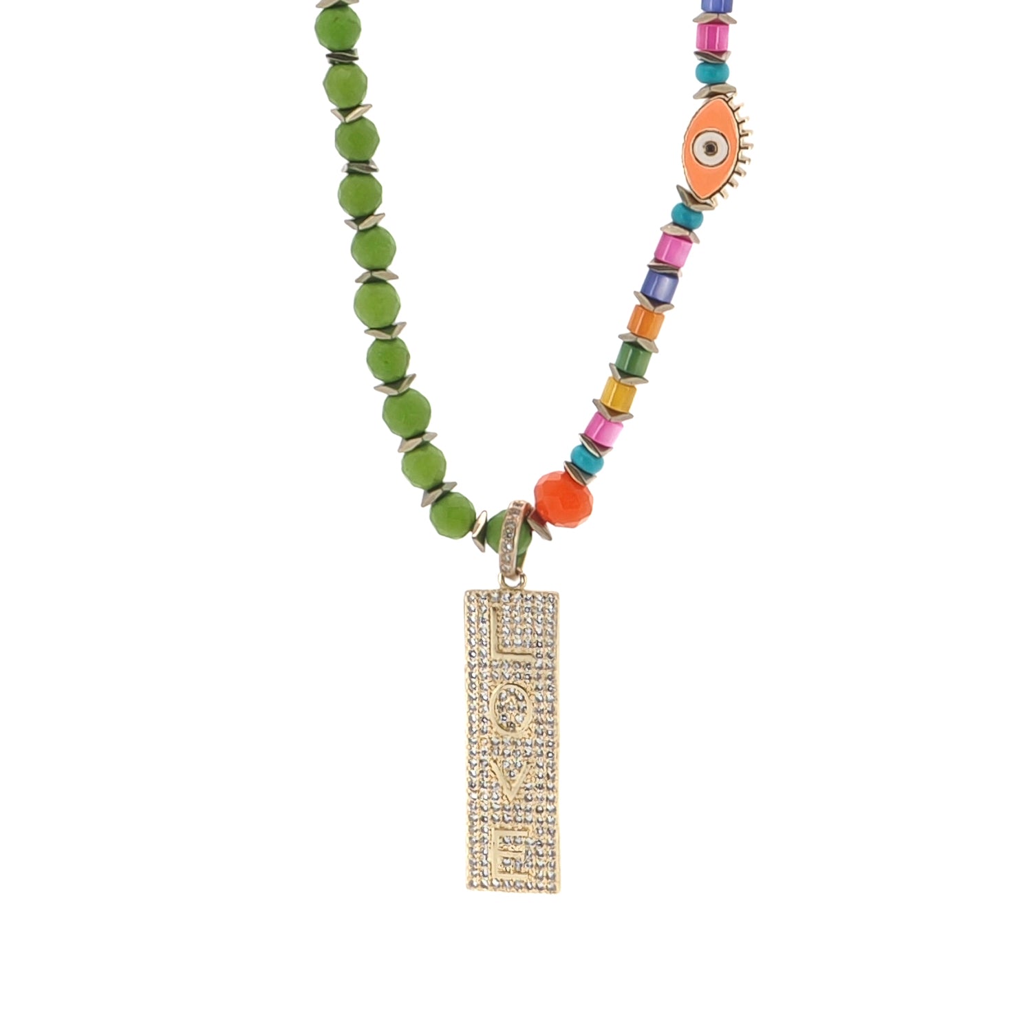 Rainbow Love Energy Handmade Necklace