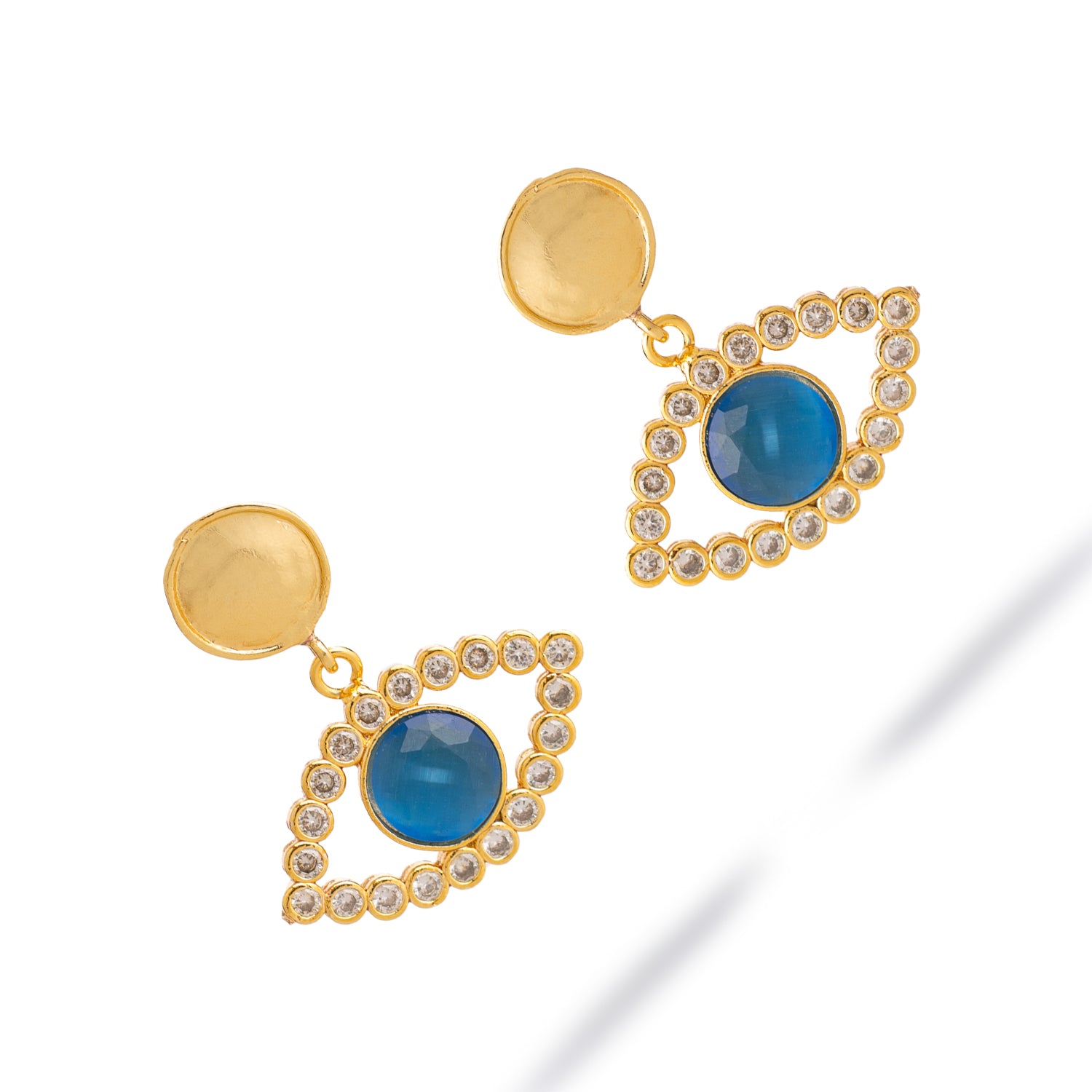 Sapphire Dream Eye Earrings