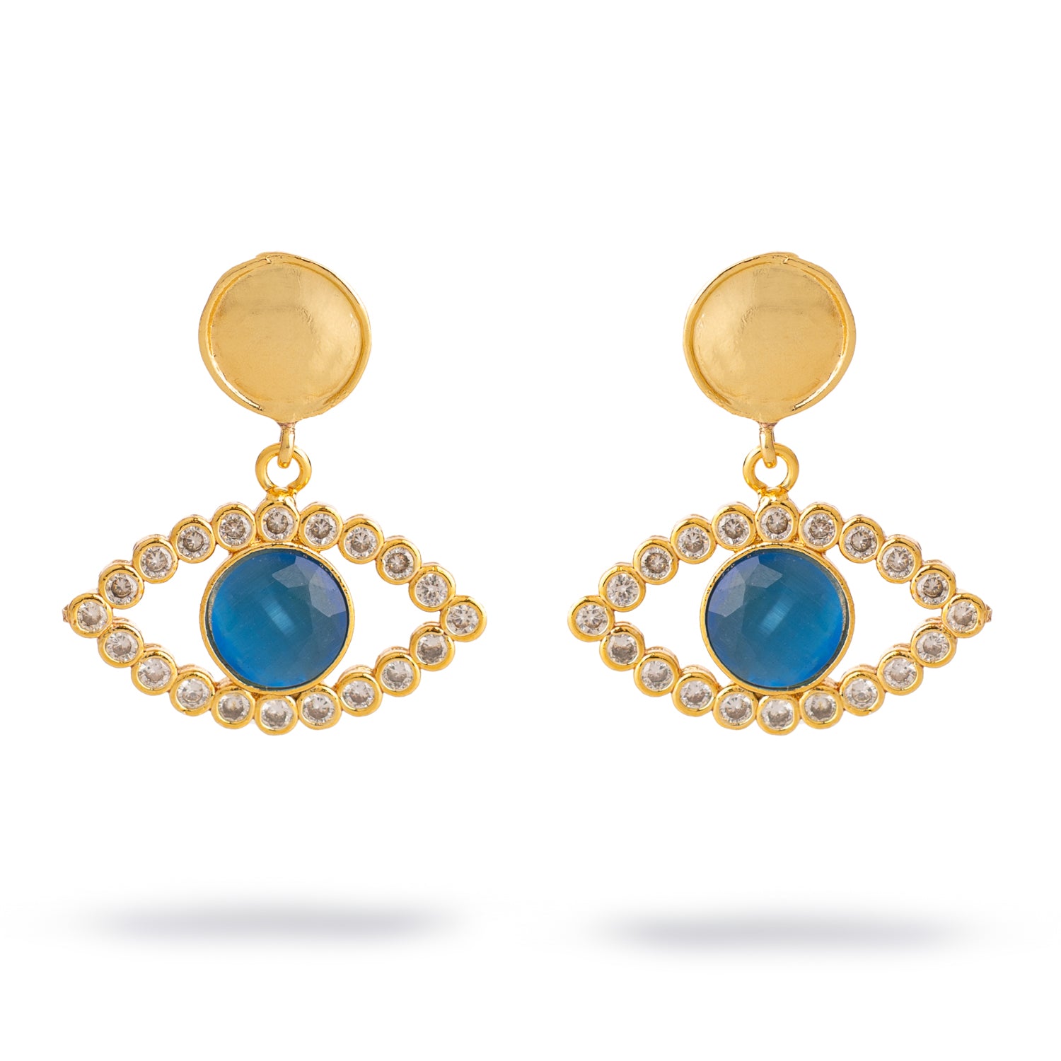 Sapphire Dream Eye Earrings