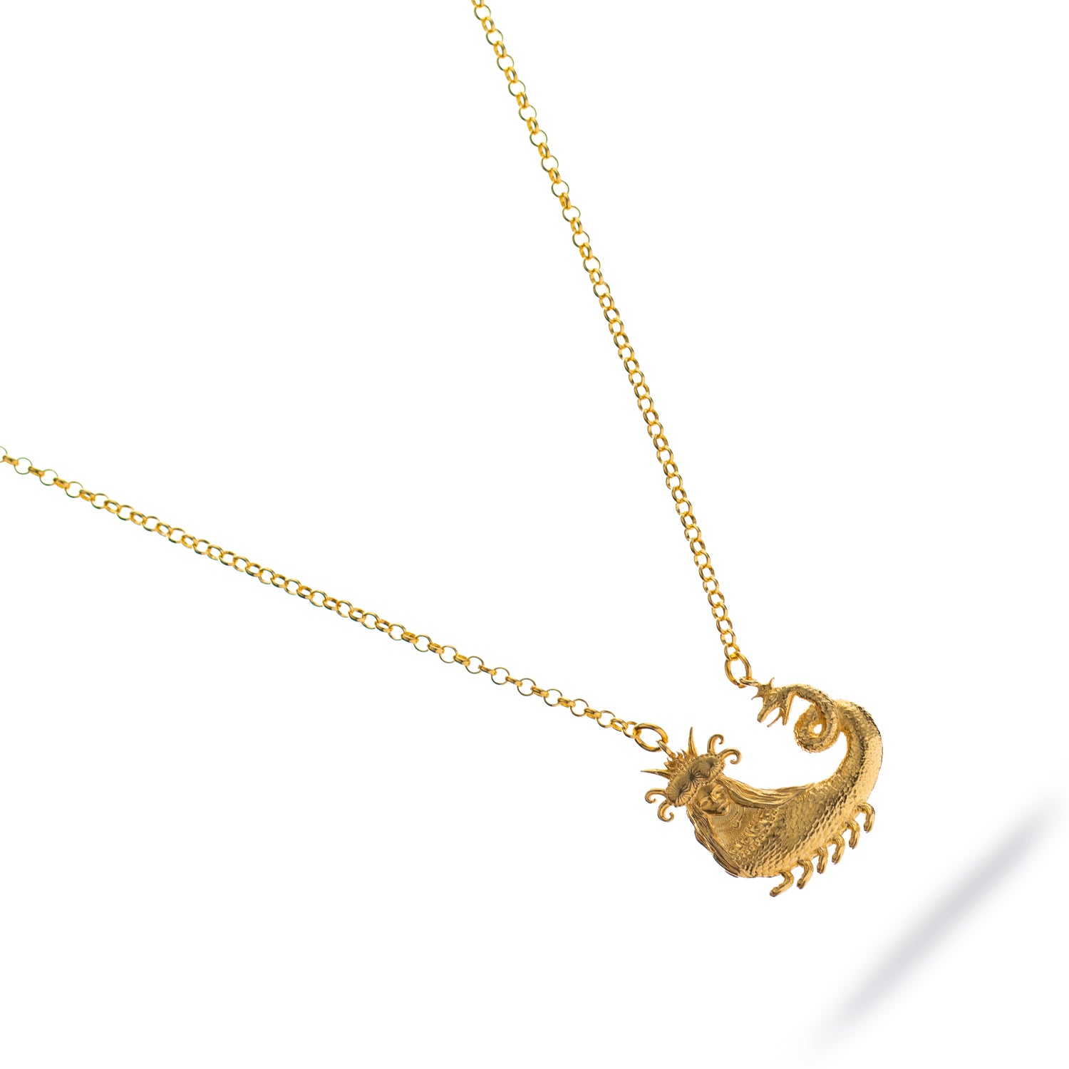 Shahmaran Queen of Snakes Gold Necklace