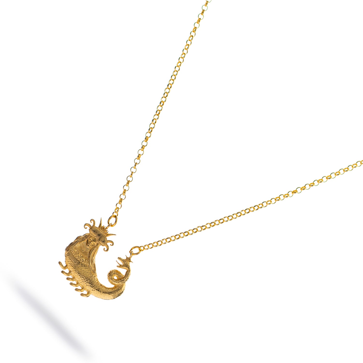 Shahmaran Queen of Snakes Gold Necklace