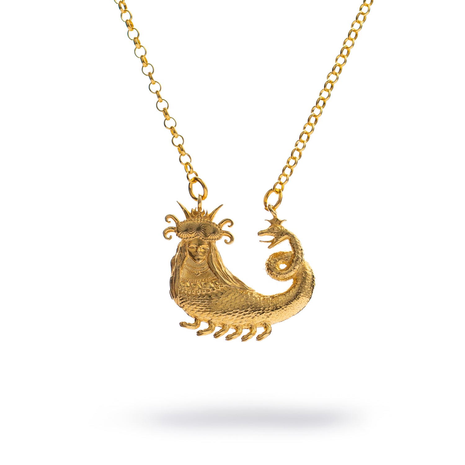 Shahmaran Queen of Snakes Gold Necklace